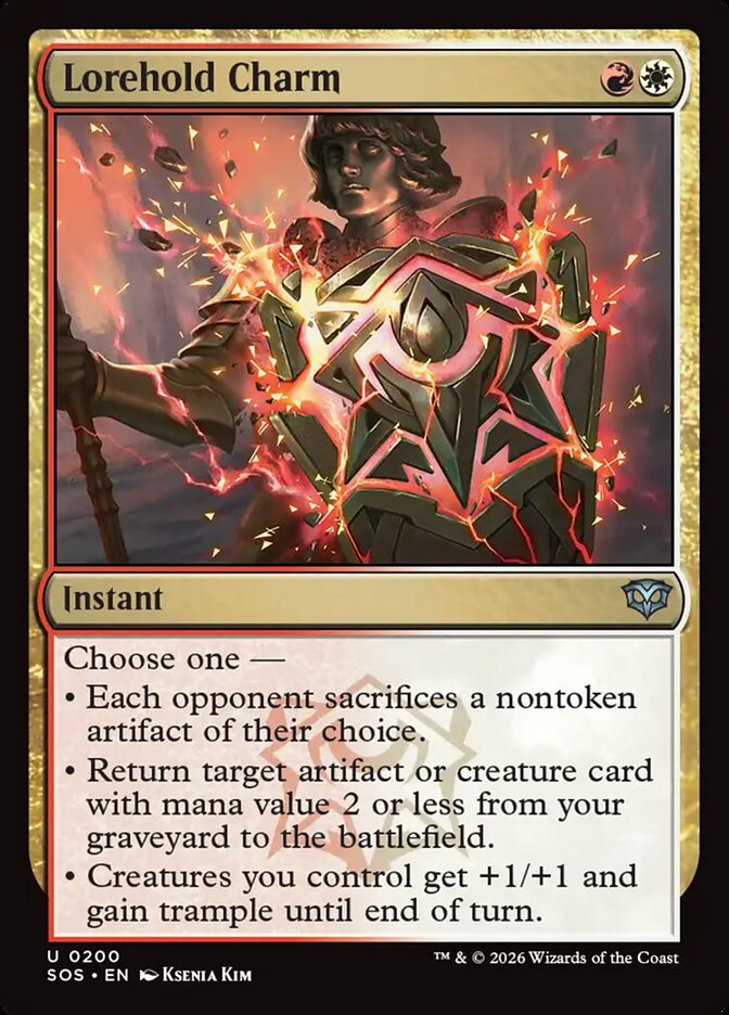 Lorehold Charm – Uncommon Magic: The Gathering card from Secrets of Strixhaven (#200)
