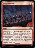 Foray of Orcs – Uncommon Magic: The Gathering card from The Lord of the Rings: Tales of Middle-earth (#128)