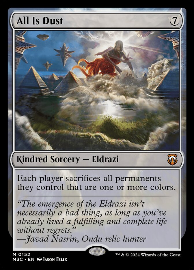 All Is Dust – Mythic Magic: The Gathering card from Modern Horizons 3 Commander (#152)