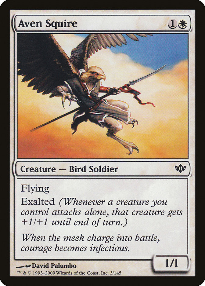Aven Squire – Common Magic: The Gathering card from Conflux (#3)