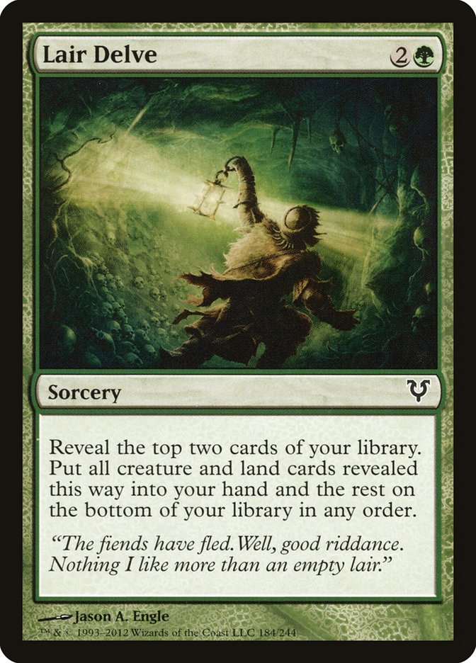 Lair Delve – Common Magic: The Gathering card from Avacyn Restored (#184)