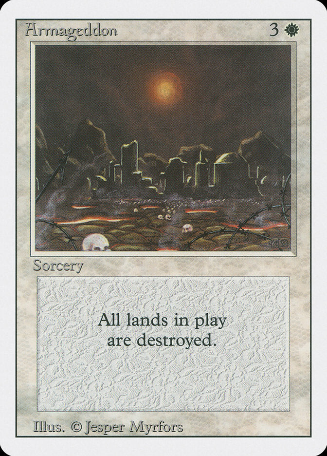 Armageddon – Rare Magic: The Gathering card from Revised Edition (#2)