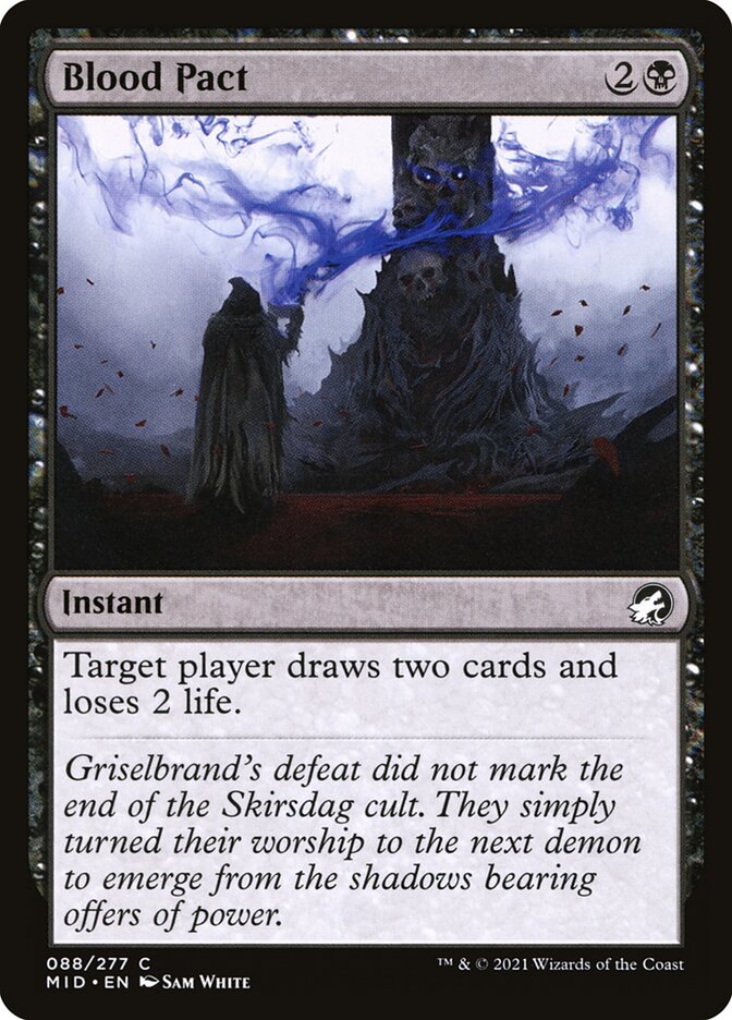Blood Pact – Common Magic: The Gathering card from Innistrad: Midnight Hunt (#88)