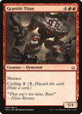 Granitic Titan – Common Magic: The Gathering card from Hour of Devastation (#95)