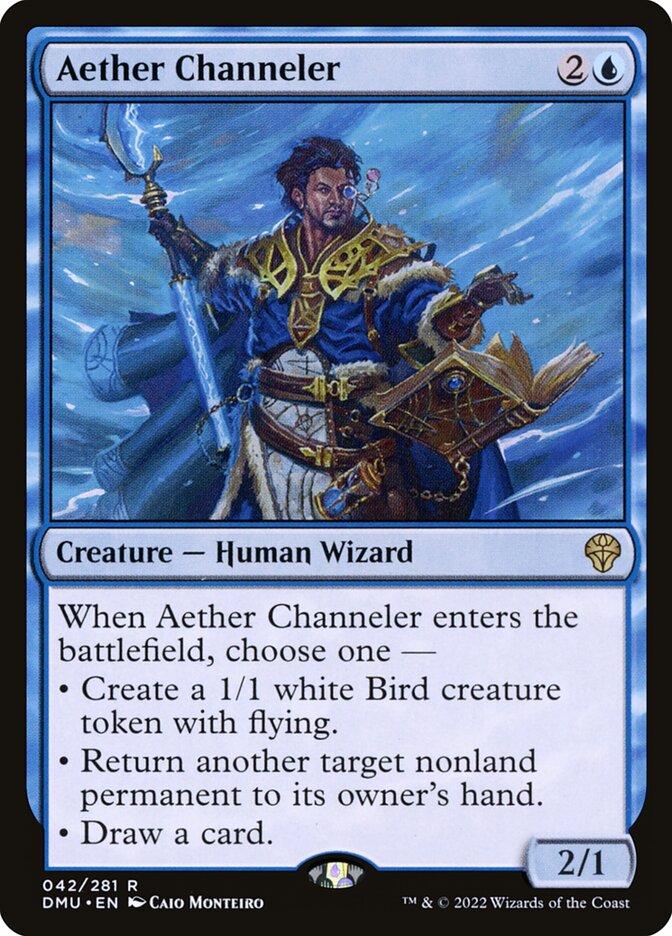 Aether Channeler – Rare Magic: The Gathering card from Dominaria United (#42)