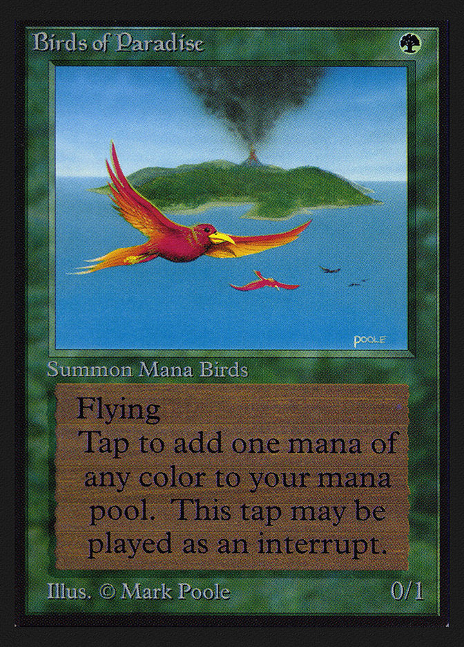 Birds of Paradise – Rare Magic: The Gathering card from Collectors' Edition (#187)