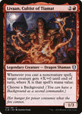 Livaan, Cultist of Tiamat – Uncommon Magic: The Gathering card from Commander Legends: Battle for Baldur's Gate (#188)