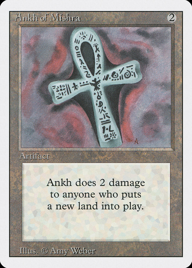 Ankh of Mishra – Rare Magic: The Gathering card from Revised Edition (#233)