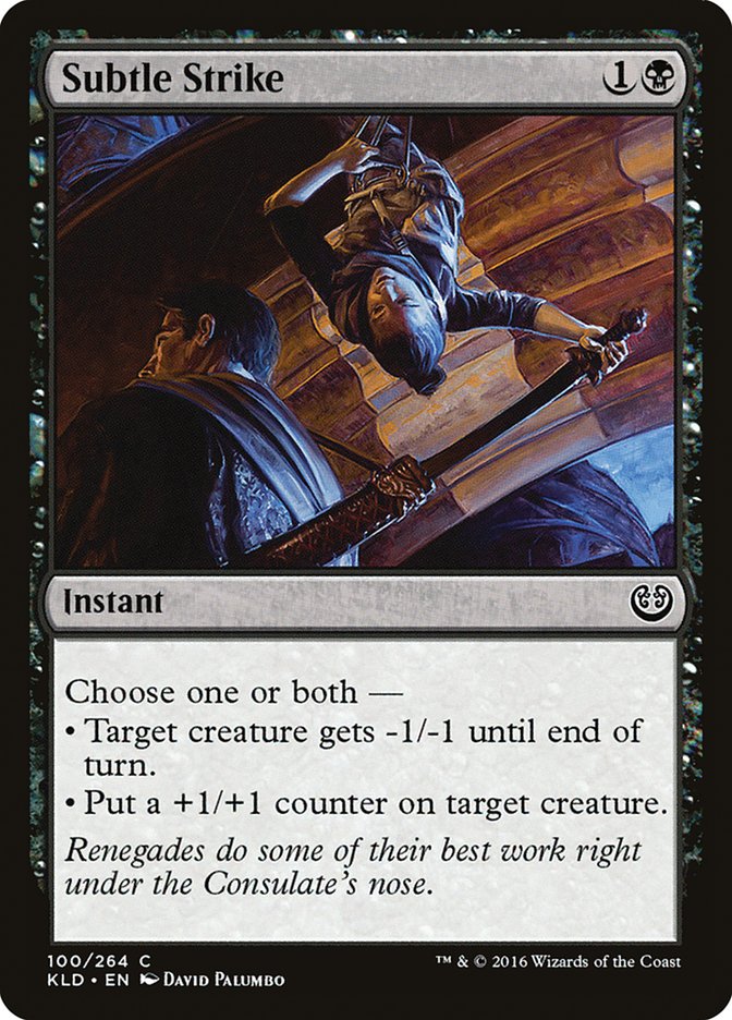 Subtle Strike – Common Magic: The Gathering card from Kaladesh (#100)