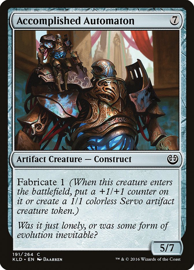 Accomplished Automaton – Common Magic: The Gathering card from Kaladesh (#191)