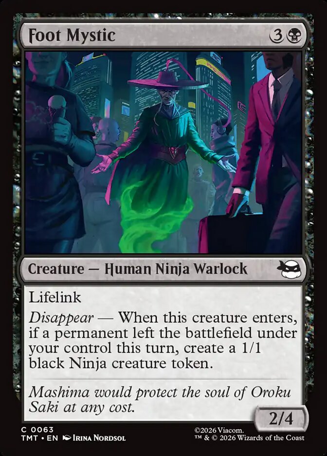 Foot Mystic – Common Magic: The Gathering card from Teenage Mutant Ninja Turtles (#63)