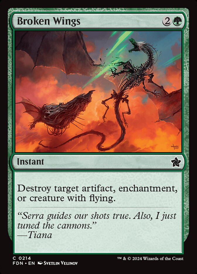 Broken Wings – Common Magic: The Gathering card from Foundations (#214)