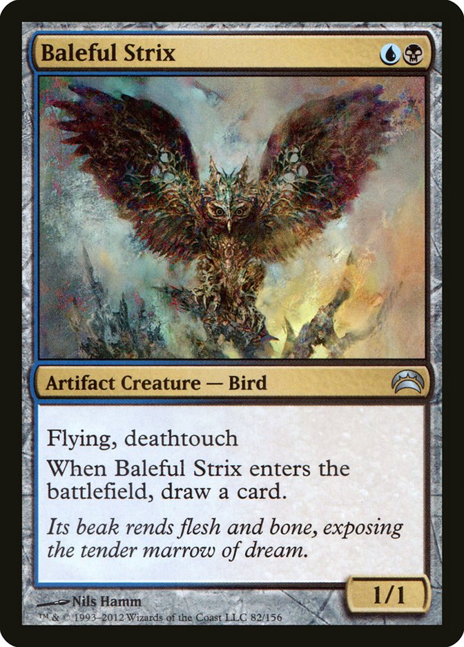 Baleful Strix – Uncommon Magic: The Gathering card from Planechase 2012 (#82)
