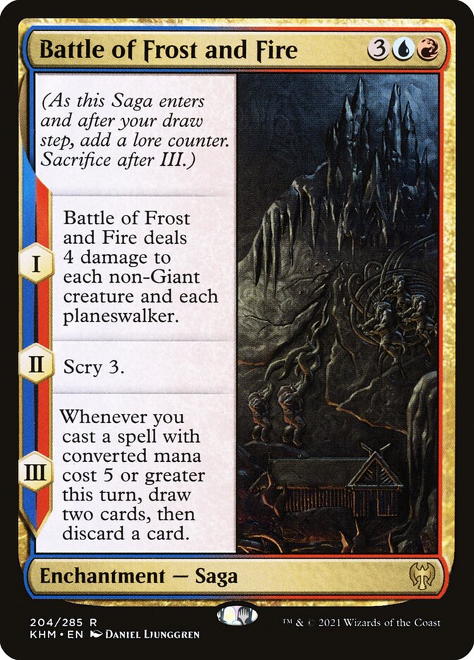 Battle of Frost and Fire – Rare Magic: The Gathering card from Kaldheim (#204)