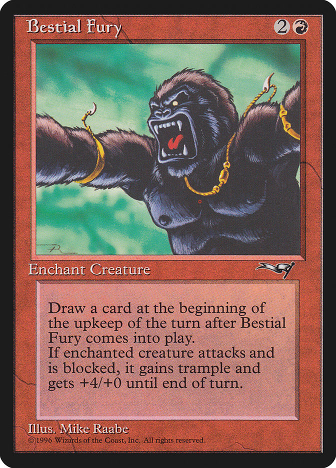 Bestial Fury – Common Magic: The Gathering card from Alliances (#67a)