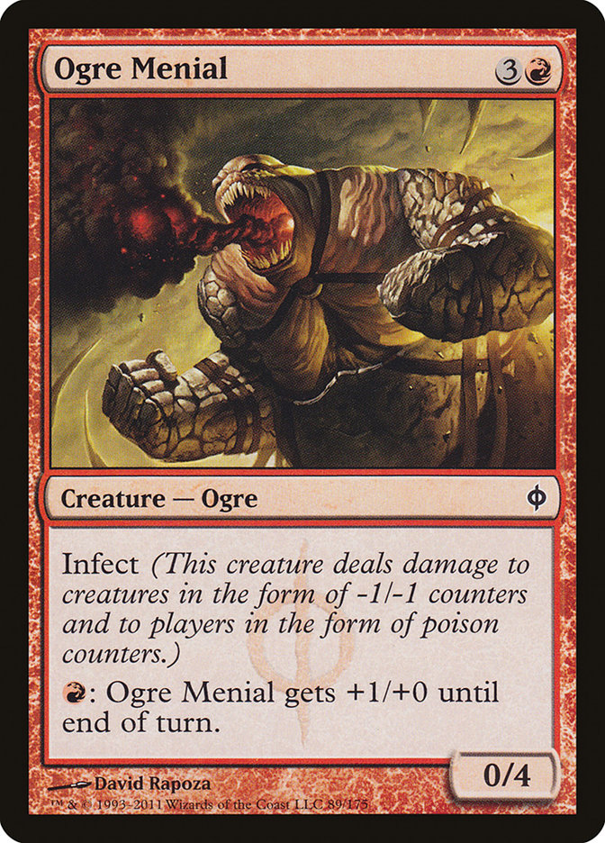 Ogre Menial – Common Magic: The Gathering card from New Phyrexia (#89)