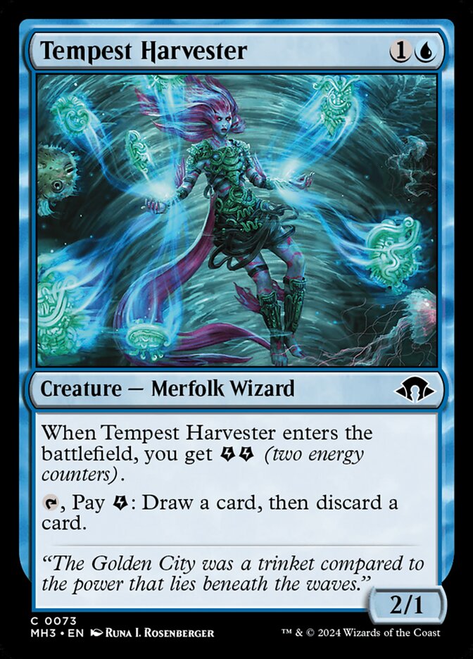 Tempest Harvester – Common Magic: The Gathering card from Modern Horizons 3 (#73)