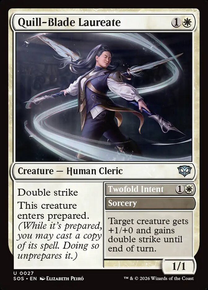 Quill-Blade Laureate // Twofold Intent (SOS 27)