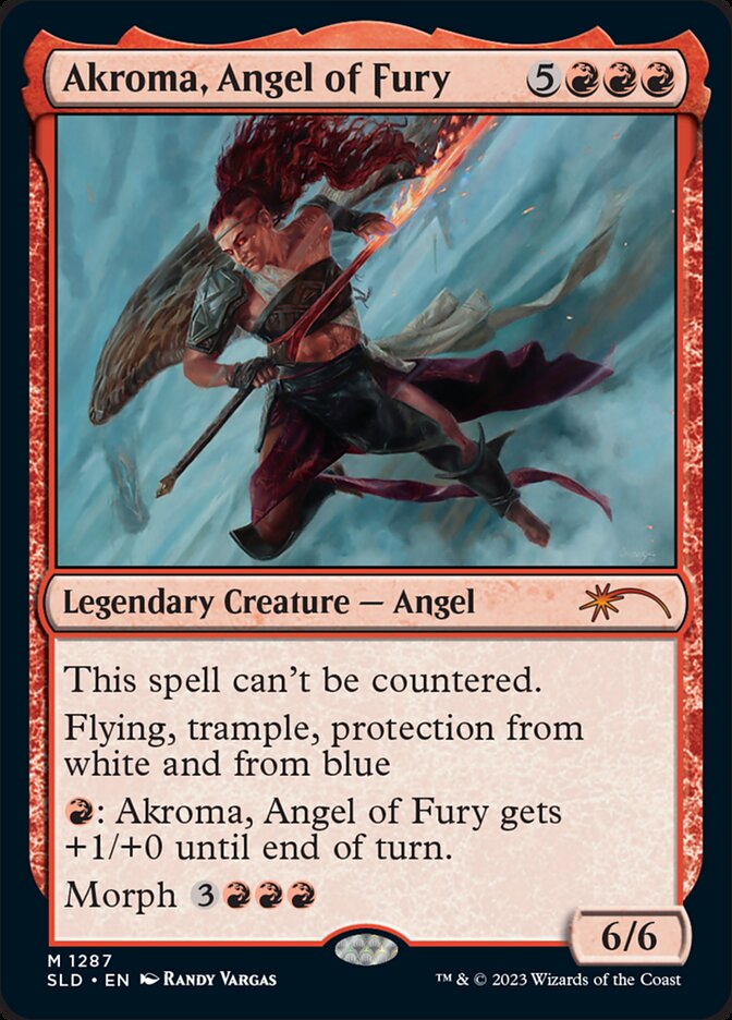 Akroma, Angel of Fury – Mythic Magic: The Gathering card from Secret Lair Drop (#1287)
