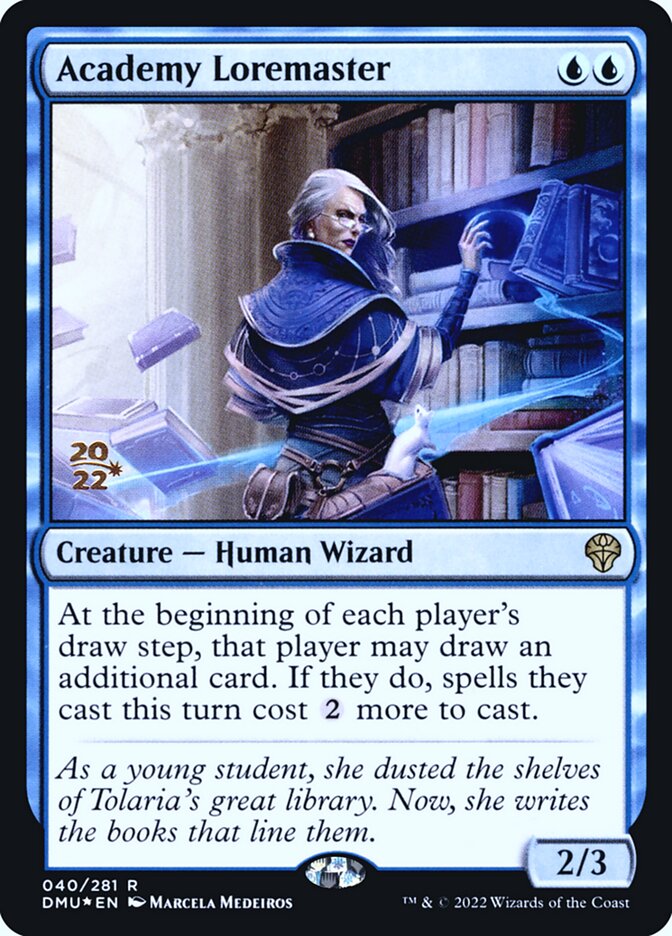 Academy Loremaster – Rare Magic: The Gathering card from Dominaria United Promos (#40s)
