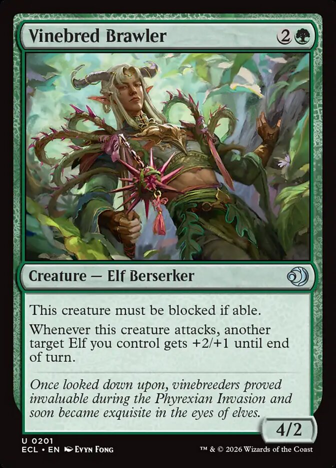 Vinebred Brawler – Uncommon Magic: The Gathering card from Lorwyn Eclipsed (#201)