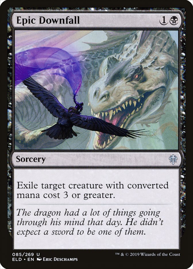 Epic Downfall – Uncommon Magic: The Gathering card from Throne of Eldraine (#85)