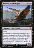 Ancient Brass Dragon – Mythic Magic: The Gathering card from Commander Legends: Battle for Baldur's Gate (#111)