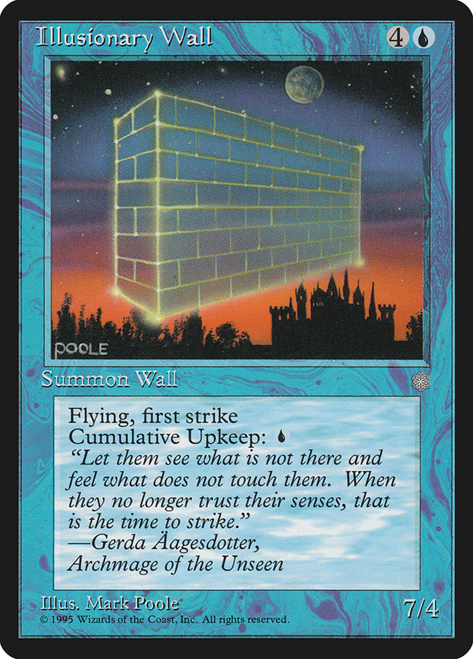 Illusionary Wall – Common Magic: The Gathering card from Ice Age (#78)