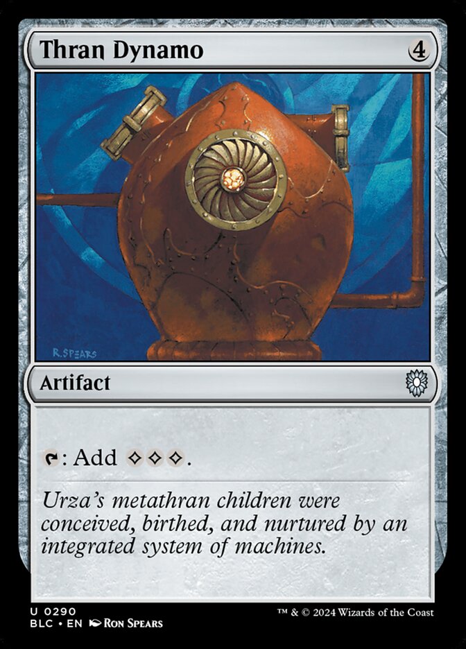 Thran Dynamo – Uncommon Magic: The Gathering card from Bloomburrow Commander (#290)