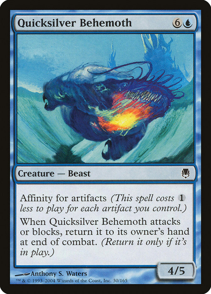 Quicksilver Behemoth – Common Magic: The Gathering card from Darksteel (#30)