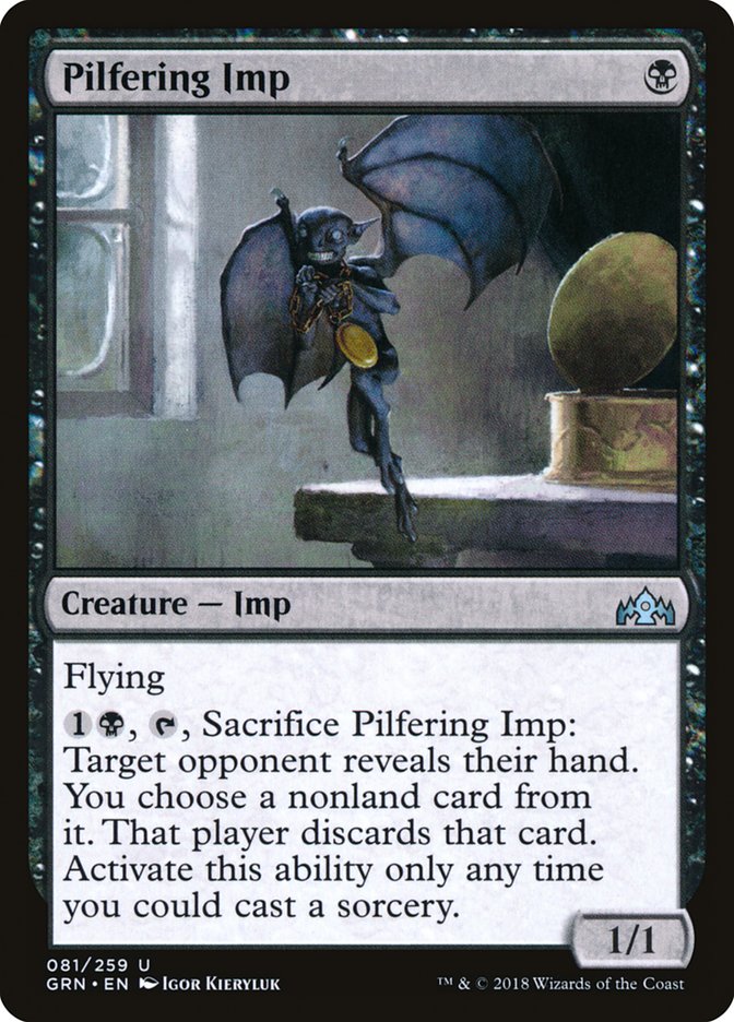 Pilfering Imp – Uncommon Magic: The Gathering card from Guilds of Ravnica (#81)
