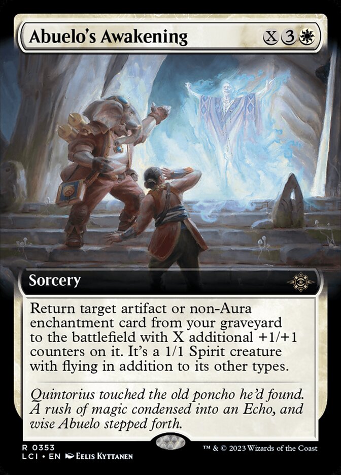 Abuelo's Awakening – Rare Magic: The Gathering card from The Lost Caverns of Ixalan (#353)