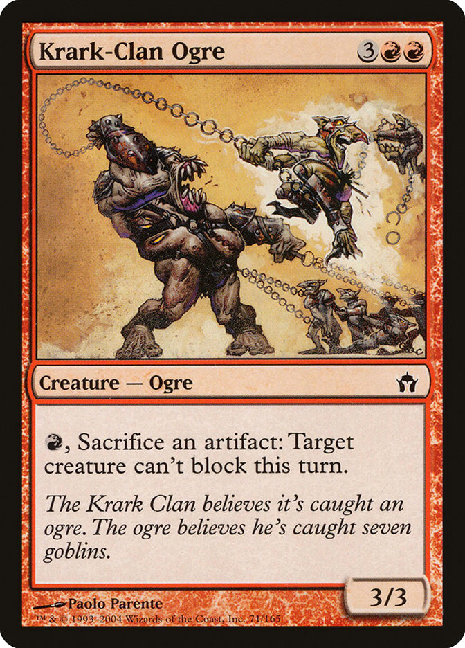 Krark-Clan Ogre – Common Magic: The Gathering card from Fifth Dawn (#71)