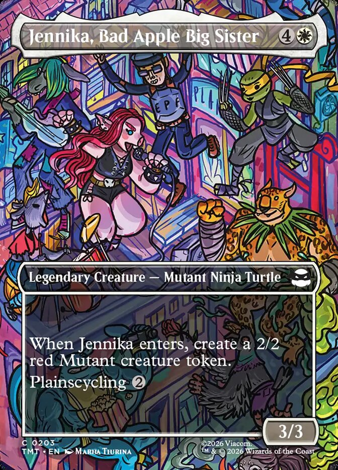 Jennika, Bad Apple Big Sister – Common Magic: The Gathering card from Teenage Mutant Ninja Turtles (#203)