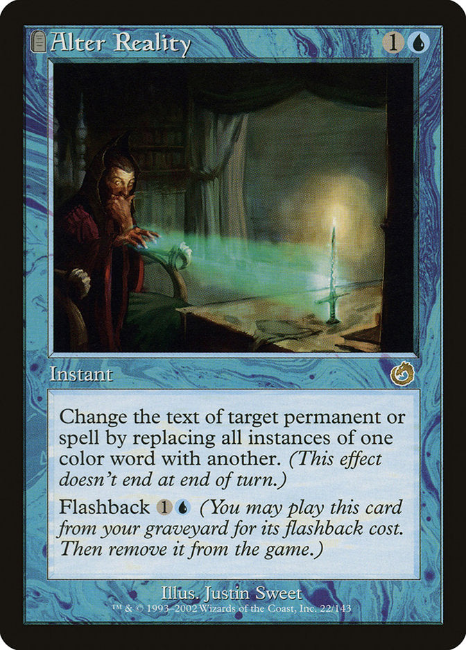 Alter Reality – Rare Magic: The Gathering card from Torment (#22)