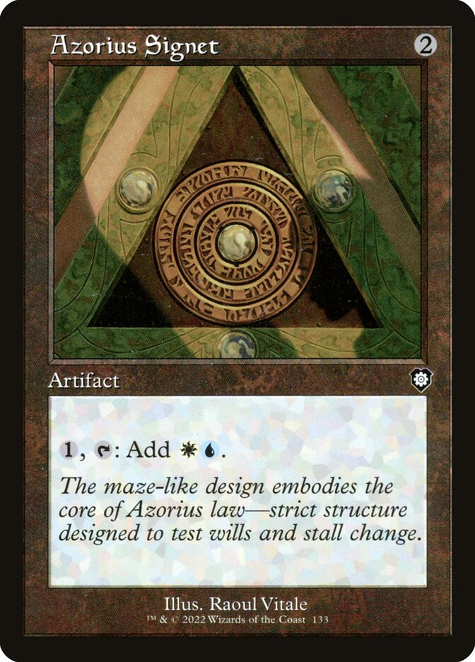 Azorius Signet – Common Magic: The Gathering card from The Brothers' War Commander (#133)