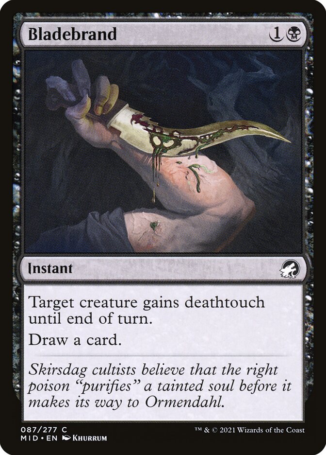 Bladebrand – Common Magic: The Gathering card from Innistrad: Midnight Hunt (#87)