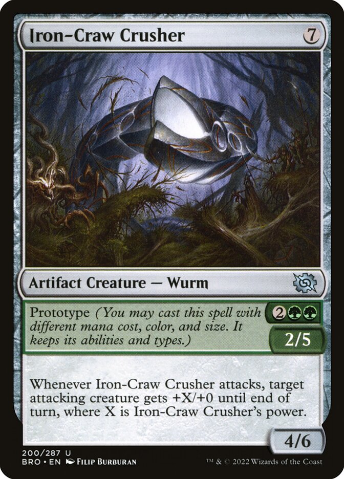 Iron-Craw Crusher – Uncommon Magic: The Gathering card from The Brothers' War (#200)