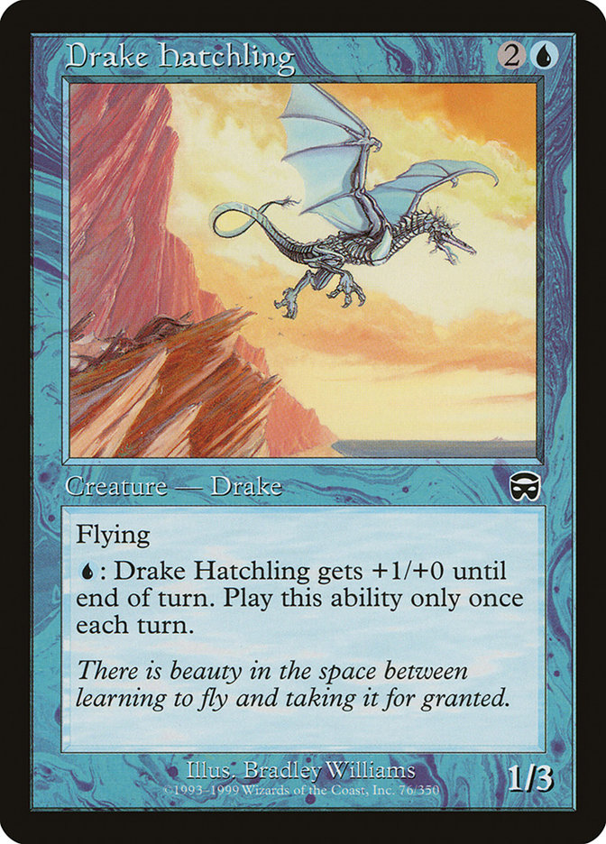 Drake Hatchling – Common Magic: The Gathering card from Mercadian Masques (#76)