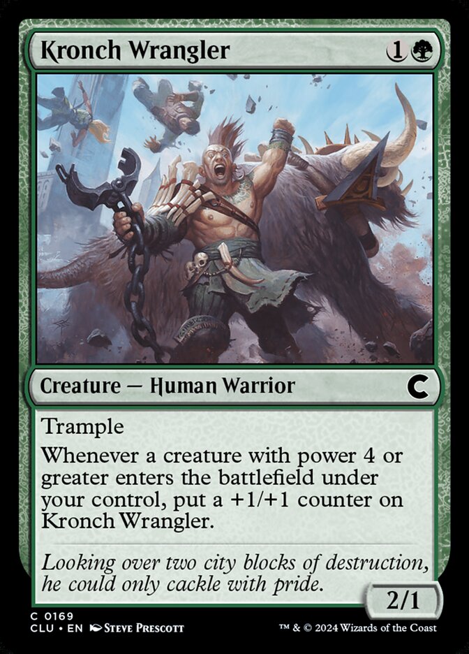 Kronch Wrangler – Common Magic: The Gathering card from Ravnica: Clue Edition (#169)