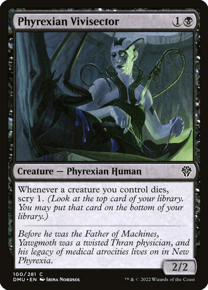 Phyrexian Vivisector – Common Magic: The Gathering card from Dominaria United (#100)