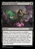 Back for Seconds – Uncommon Magic: The Gathering card from Wilds of Eldraine (#80)