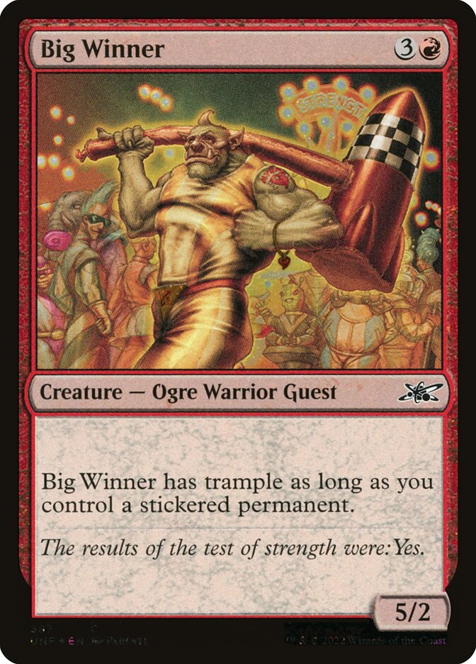 Big Winner – Common Magic: The Gathering card from Unfinity (#387)