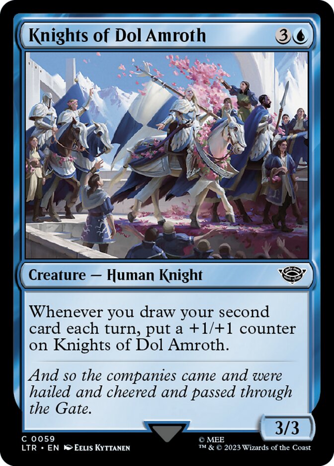 Knights of Dol Amroth – Common Magic: The Gathering card from The Lord of the Rings: Tales of Middle-earth (#59)