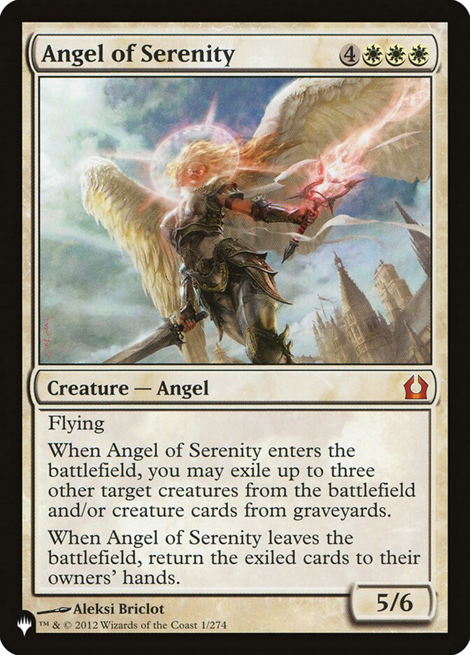 Angel of Serenity – Mythic Magic: The Gathering card from The List (#RTR-1)