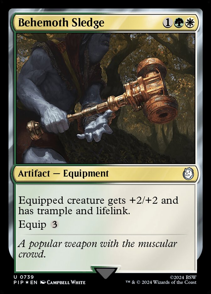 Behemoth Sledge – Uncommon Magic: The Gathering card from Fallout (#739)