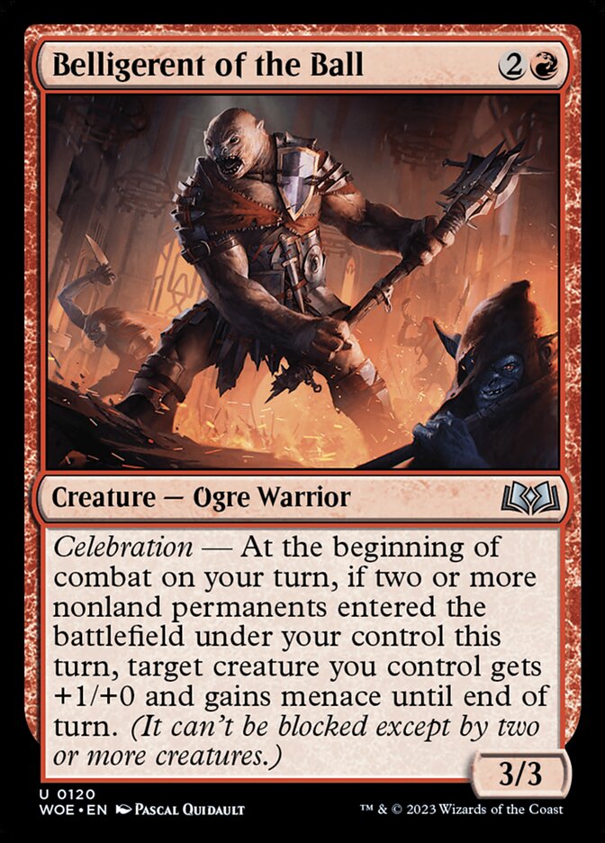 Belligerent of the Ball – Uncommon Magic: The Gathering card from Wilds of Eldraine (#120)