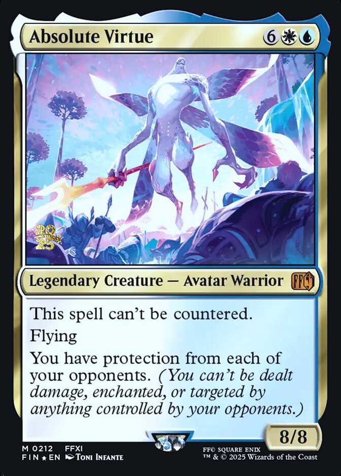 Absolute Virtue – Mythic Magic: The Gathering card from Final Fantasy Promos (#212s)