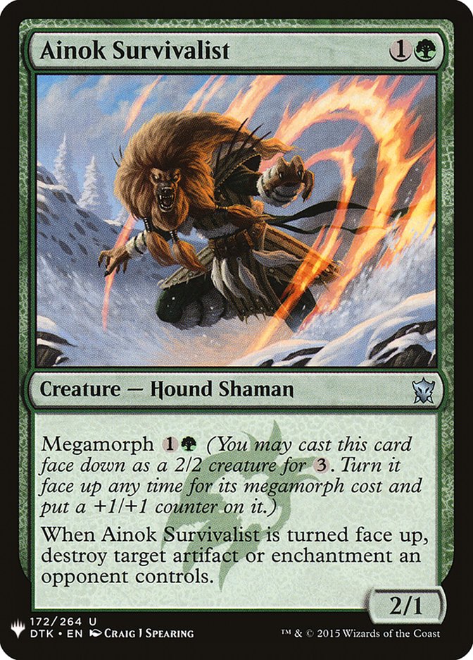 Ainok Survivalist – Uncommon Magic: The Gathering card from The List (#DTK-172)