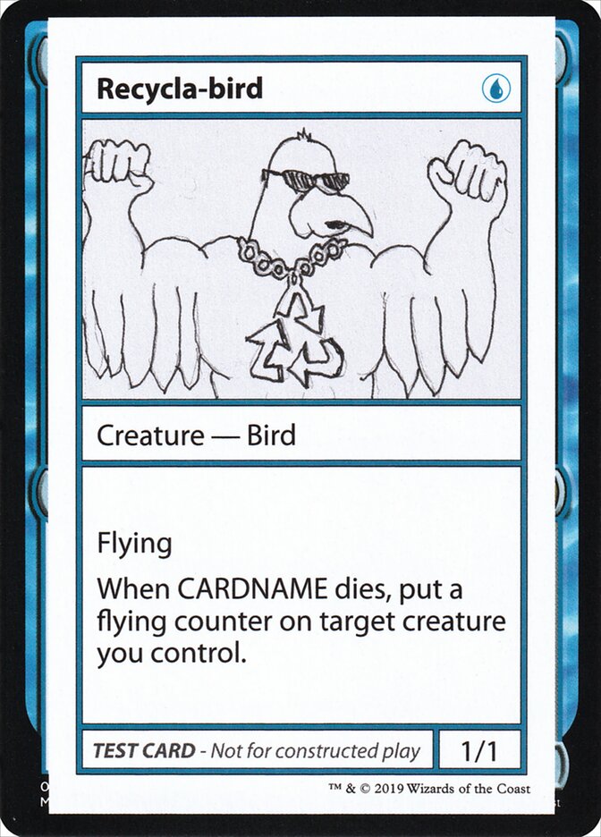 Recycla-bird – Rare Magic: The Gathering card from Mystery Booster Playtest Cards 2021 (#28)